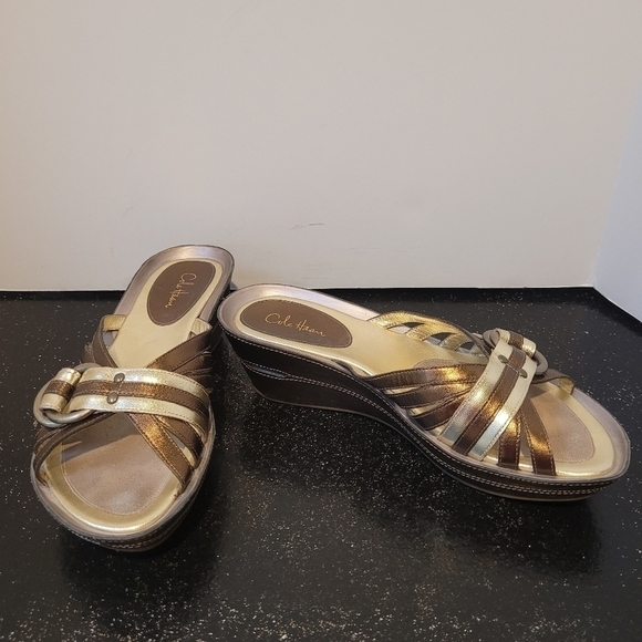 Cole Haan Brylee Metalic Sandals - Picture 1 of 7